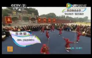 精忠武校学员参加央视7套（乡村大世界）展示岳家拳